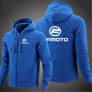 Cfmoto – sweat à capuche à manches longues pour hommes, couleur unie,