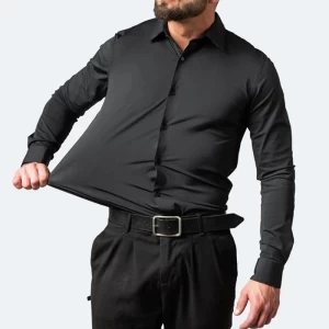 Nouvelle chemise verticale à manches longues pour homm