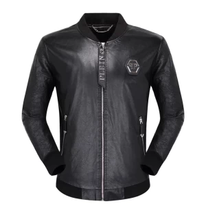 QP PHILIPP PLEIN - Blouson en similicuir pour homme