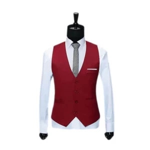 Gilet de costume sans manches pour homme