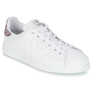 Baskets basses Victoria Deportivo DEPORTIVO BASKET PIEL Blanc / Rose Glitter