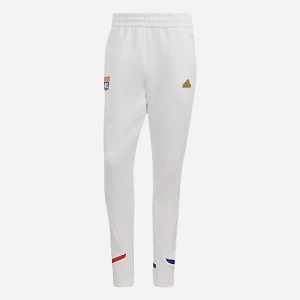 Pantalon d'entraînement de football homme Olympique Lyonnais 23/24 blanc