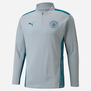 Haut d'entraînement de football homme Manchester City 1/4 ZIP TOP 21/22