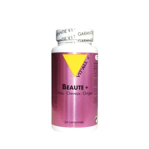 Beauté+ - peau, cheveux et ongles - boite de 30 comprimés - Vitall+