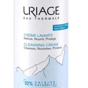 Uriage Crème Lavante Nourrissante - Visage, Corps et Cheveux - Peaux Sensibles, 1L