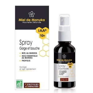 Spray gorge bio Miel de Manuka et Propolis