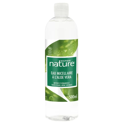 Eau micellaire à l'Aloe Vera 500 ml Boutique Nature