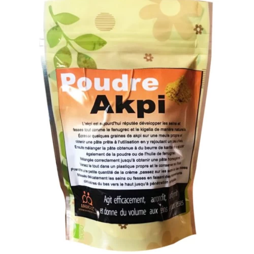 Poudre d'akpi en sachet refermable