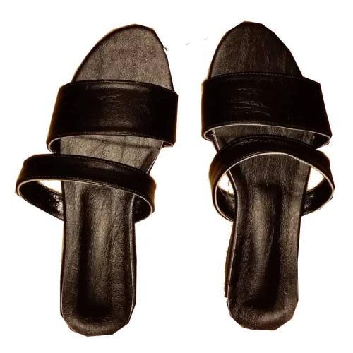 Sandales en cuir noires