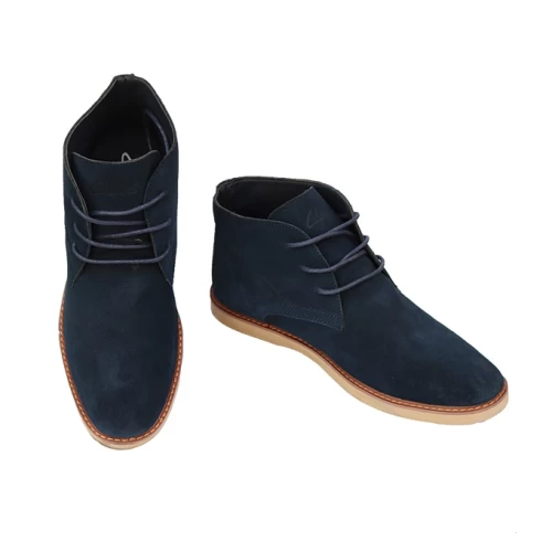 Chaussure Boots en Daim bleu
