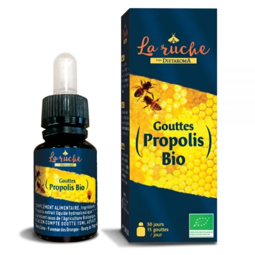 Propolis gouttes BIO, 15 ml - Dietaroma