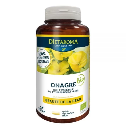 Onagre 180 gélules - Beauté de la peau - Dietaroma