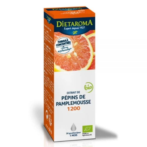 Extrait de pépins de pamplemousse 1200 BIO, 50 ml - Dietaroma