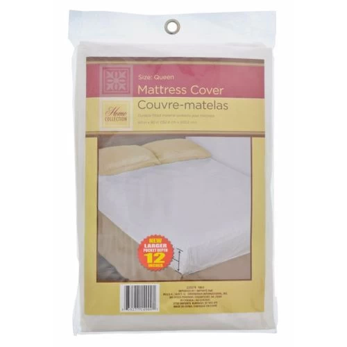 Protège lit imperméable - GM- Matelas 2 places -  Transparent