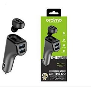 Oraimo Chargeur de Voiture à Double Port - Roadster avec Casque sans Fil