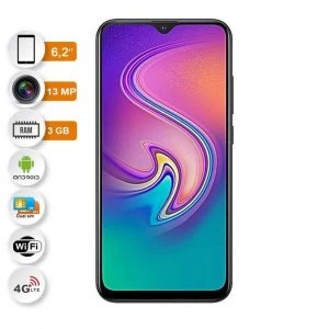 Infinix S4 - Ecran 6.2" - Double SIM - 4G LTE - RAM 3GB  - ROM 32GB - Triple camera - 4000mAh - Violet