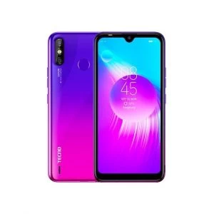 Tecno Spark 4 - Ecran: 6.52 - Caméra: 13MP - Mémoire 32GB Ram 2GB - Batterie : 4000mAh - Smartphone - bleu, violet