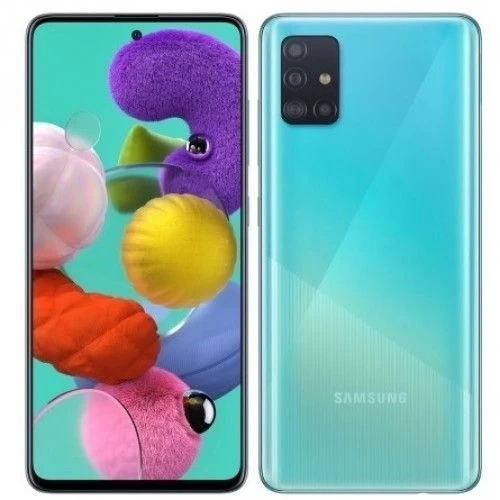 Samsung Galaxy A51- Ecran 6.5" - 4GB RAM - 128GB ROM - Quatre camera 48+ 12+ 5 + 5 Mégapixels - Batterie 4000 mAh - Prism Crush bleu