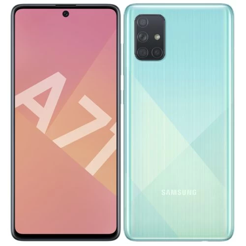 Samsung Galaxy A71,- Ecran 6.7" - 128GB ROM - 6GB RAM - Camera 64MPX - Batterie 4500 mAh - Prism Crush blue