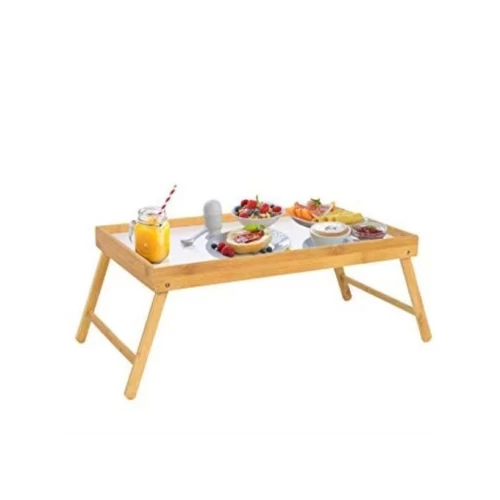 PLATEAU DE PETIT DÉJEUNER AU LIT - PLIABLE - BOIS