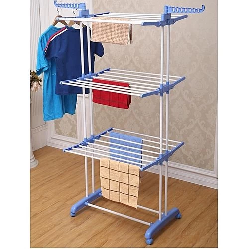 SÈCHE-LINGE POUR INTÉRIEUR DE MAISON - 155 X 100 X 39 CM - BLEU