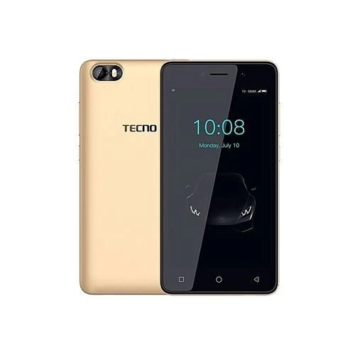 Tecno F1.– 3G – Ecran 5″ – ROM 8GB – RAM 1GB – Caméra 5MP – Batterie 2000mAh – Doré