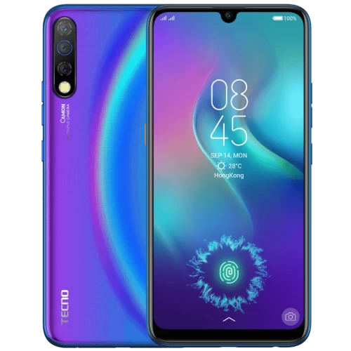 Tecno Camon 12 Pro – Double SIM – Écran 6.4″ – ROM 64GB – RAM 6GB – Caméra 16/MPX – Batterie 4000mAh – Bleu