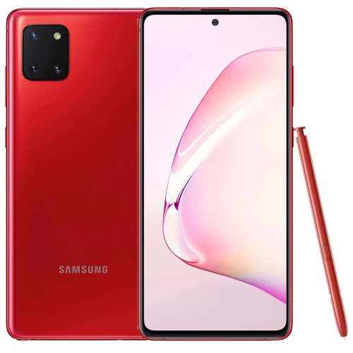 Samsung Galaxy Note 10+ – Ecran 6.8 ” – Double SIM- ROM 256GB – RAM 12GB – Caméra 16/12MP – Batterie 4300mAh – Rouge