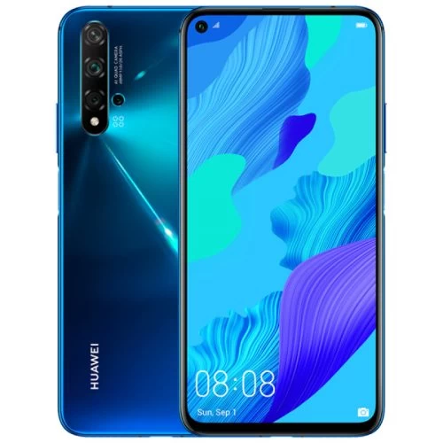 Huawei Nova 5T - Ecran 6.26" - ROM 128GB - RAM 6GB - Caméra 48+16+2+2/32MP - Batterie 3750mAh - Bleu