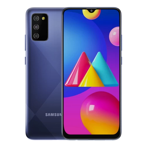 Samsung Galaxy M02 – Ecran 6.5″ – ROM 32GB – RAM 3GB – Android 10 – Caméra 13/2MP – Batterie 5000mAh – Bleu