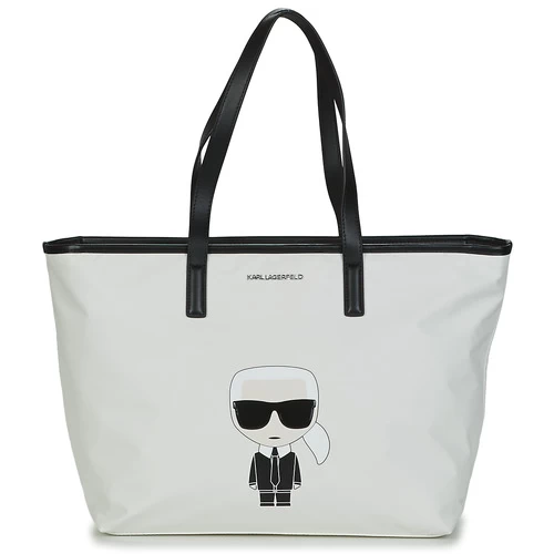 Sacs porté épaule Karl Lagerfeld K/Ikon NYLON TOTE Blanc