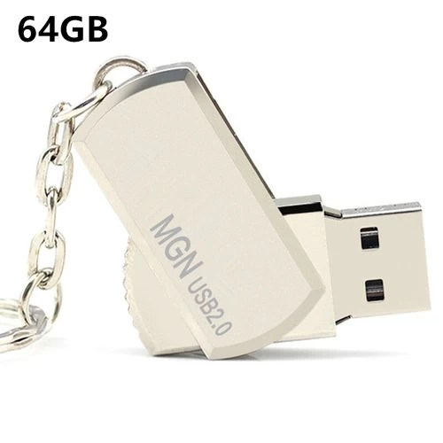 USB Flash Drive 2.0 32G Memory Stick avec Cover U Disk Argent