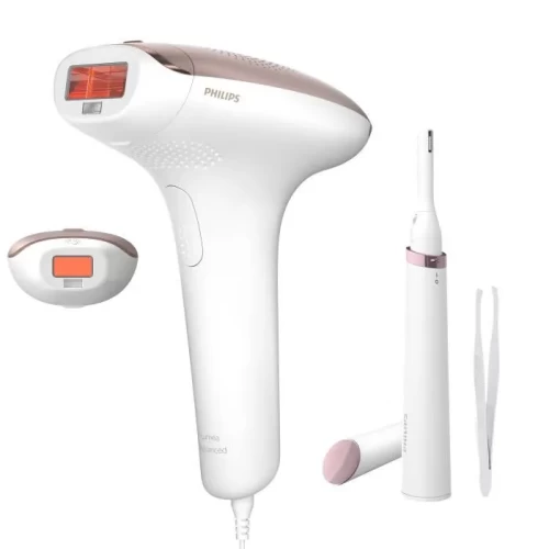 PHILIPS BRI927/99 Epilateur à lumière pulsée IPL Lumea + tondeuse corps & visage + pince à épiler - Epilation semi-définitive