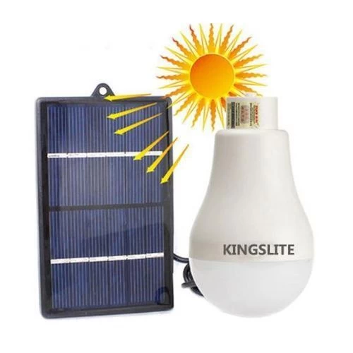 Kingslite Ampoule solaire rechargeable - Led 1 Watt - Blanc