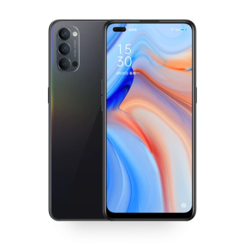 Oppo Reno 4 - Ecran 6.4" - Double SIM - 5G - ROM 128GB - RAM 8GB - Caméra 48MP - Batterie 4015mAh - Noir