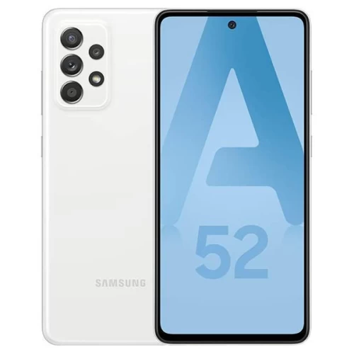 Galaxy A52 - Ecran 6.5" - ROM 128GB - RAM 6GB - Android 10 - Camera 64MP - Batterie 4000mAh - Blanc