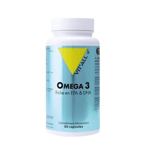 Oméga 3 1000mg - 60 capsules - Vitall+