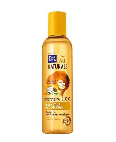 DARK AND LOVELY ® AU NATURALE MOISTURE L.O.C cocktail d'huiles hydratant pour les cheveux