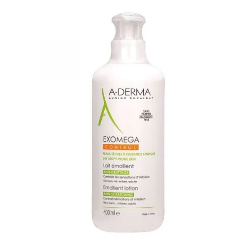 A-derma Exomega Control lait émollient flacon 400ml