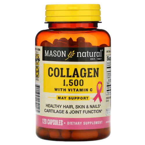 Collagène 1500 avec Vitamine C, 120 capsules -  Mason Natural