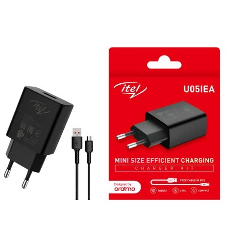 Chargeur hyper rapide de puissance 240 v avec Cable USB 2000 mAh Noir