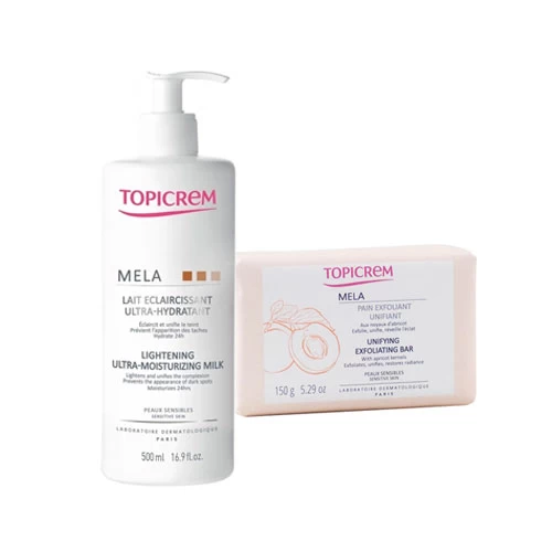 Pack Topicrem-Mela lait 500 ml + savon 250 g