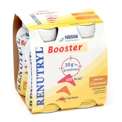 Renutryl Booster saveur caramel- 4 x 300ml