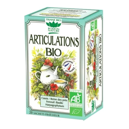 Tisane Articulations Bio 20 sachets - Romon Nature