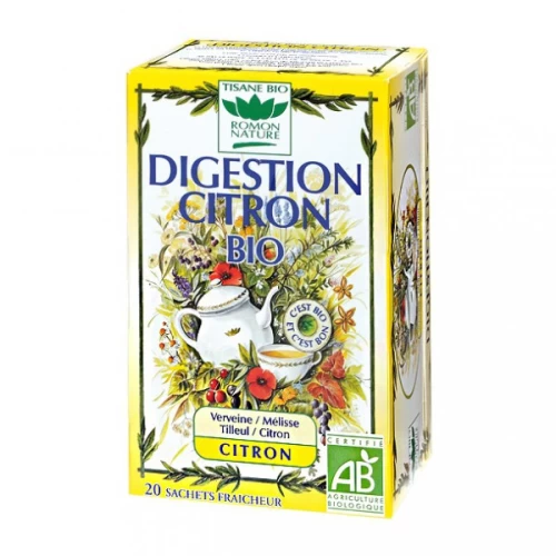 Digestion citron - 20 sachets - tisanes complexes bio - romon nature