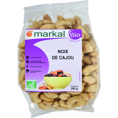 Noix d'acajou sachet de 250g - Markal