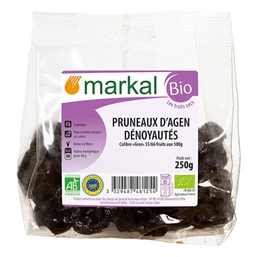 Pruneaux d'agen dénoyautés 250g - Markal