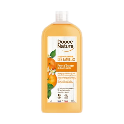 Shampoing Douche Des Familles Fleur D'oranger 1l Bio