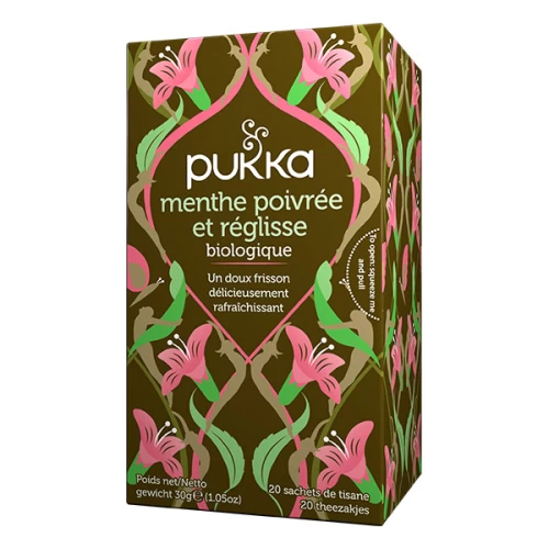 Infusion  Menthe poivrée et réglisse 20 sachets - Pukka