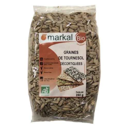 Graines de tournesol décortiquées 250g - markal